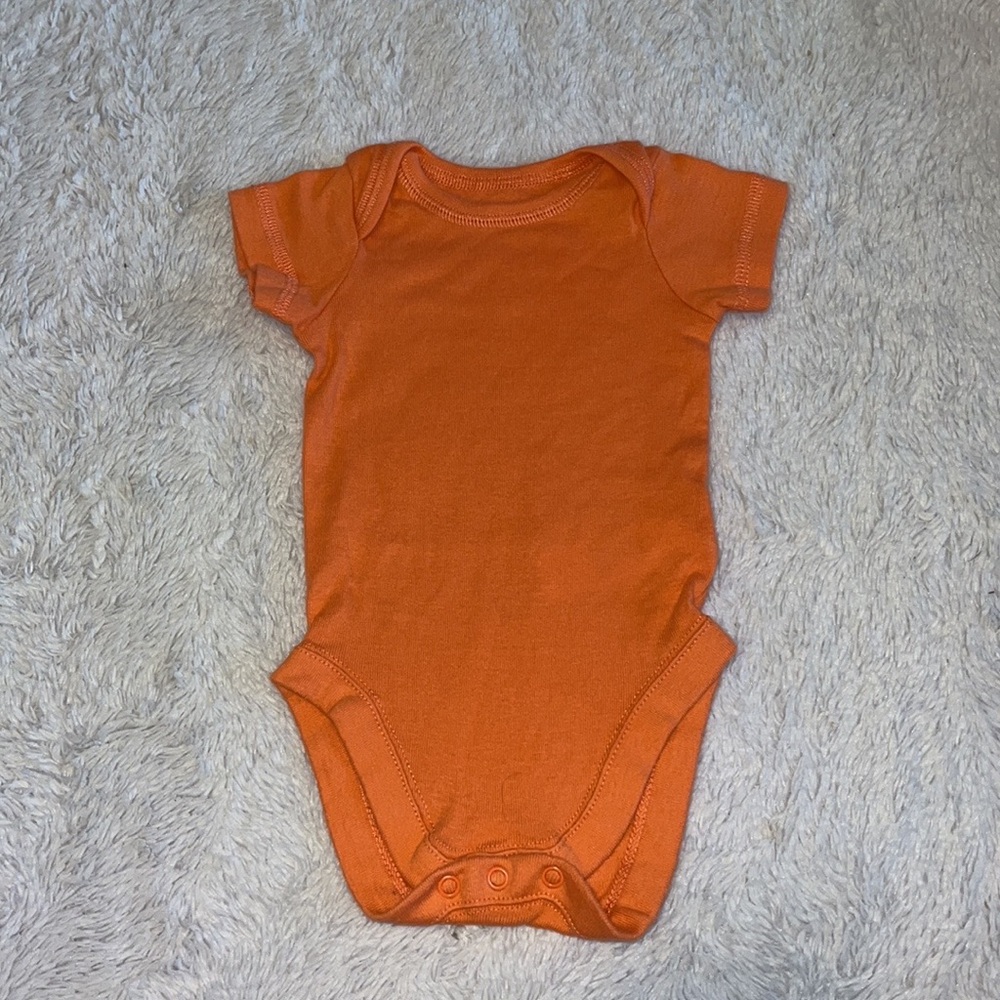 (3 for$10) bundles orange bodysuit 0-3 months